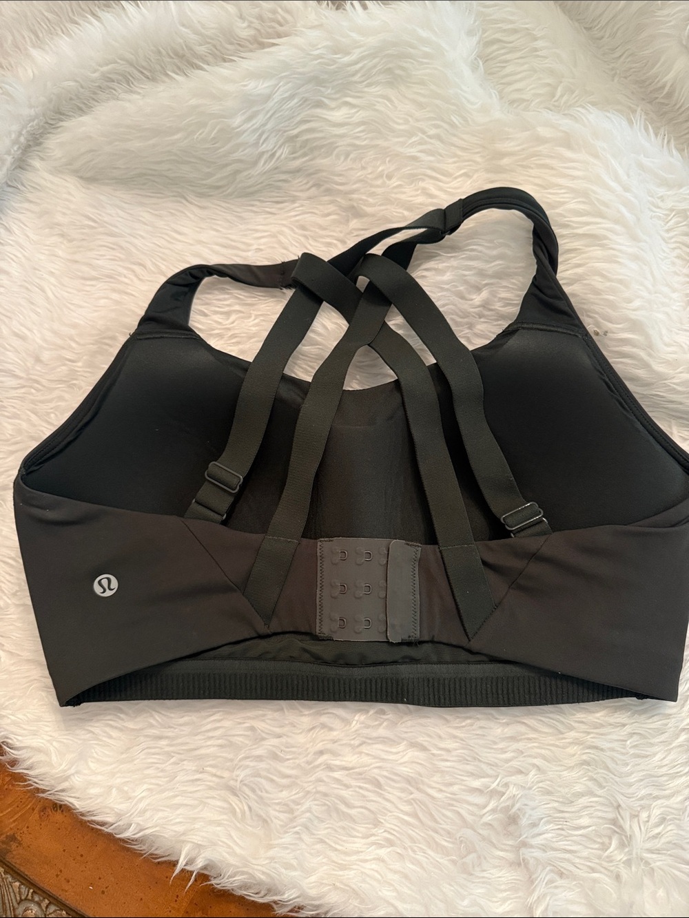 lululemon athletica Black Strappy Back Sports Bra
